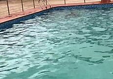 after the pool, i oiled up that curvy babe