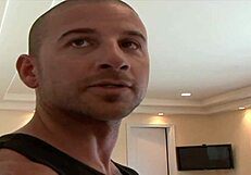 busty beauty swallows cum after a hardcore fuck. man, that bed was rockin with her bent over!