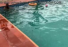 after the pool, i oiled up that curvy babe