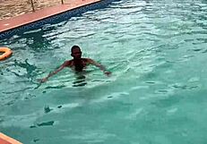 after the pool, i oiled up that curvy babe