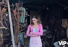 Couple Fucks In Backyard Leather Lingerie