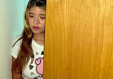 Skinny Latina pays off debt with hard anal sex