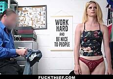 shoplifter offers herself to the officer to get out of trouble - fuckthief