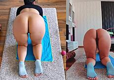 Capturing Sensual Naked Yoga With Dual Cam Action