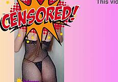 I watch Megan Fire's real striptease on sheer