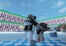 Roporn - Liz gets a hot pounding on nudist beach with fan