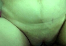 Wife begs husband to fuck her pussy before her bath and cum inside