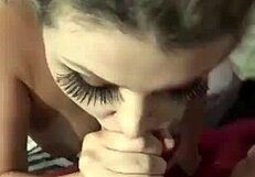 Professional oral sex leads to facial cumshot