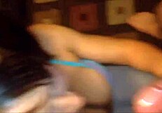 Beautiful blue-eyed teen amateur video