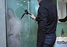 teen blows cock in pov then gets pussy fucked hard