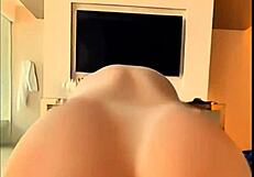 Young wife beginner gives in on wedding day