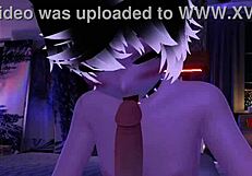 handjob and sucking by femboy shemale