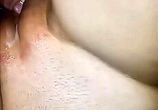 Young wife beginner gives in on wedding day