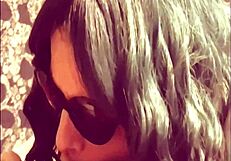 She sucks my uncut cock