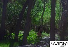 Hot nymphs lick pussy, face sit, doggystyle threesome