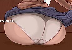 monica struggles with awful gas in this weird anime fetish