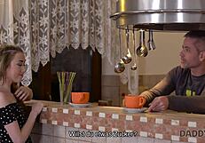 Daddy4k Skinny Russian Teen Bangs Boyfriend’s Father in Wild Session