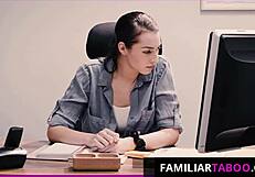 Boss and secretary indulge in steamy office affair