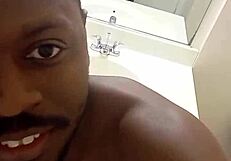 Solo Masturbation with Mirror Selfie