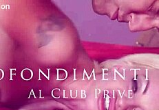 The blonde with big boobs enjoys a group session with swingers