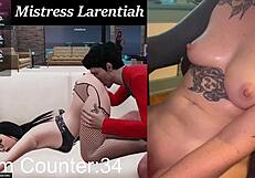 horny gamer girl fucks her pussy with a dildo while playing online with fans in 3dxchat