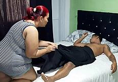 Dialogic-Provocative Stepmom, why suck my cock so early in the day?