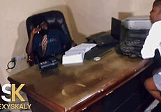 chizzy bangs history teacher ass in office