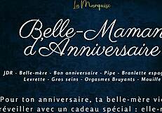 Belle-Maman Anniversary French Step-Mom Doggy Style Bent Over.