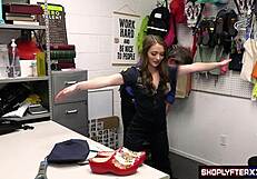 Fake Thief Policeman Pounds Tight Wet Pussy in Rough Interrogation Sex