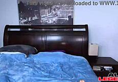 Descriptive scene of Chris Tang performing deepthroat blowjob with big tits and ass