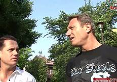 Hairy Asian girl picked up on street for intense anal in wild threesome.