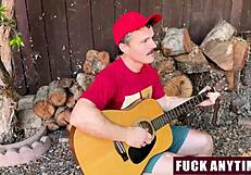 Three Boys Freeuse Hot Chick Hard During Camping Trip