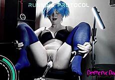 wow, i'll do anything for science with fuck machine bondage!