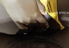 See through lingerie and rough sex with an African beauty