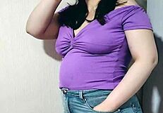 Nicole Teasing Before Stuffing Her Stomach