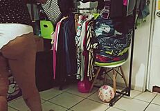 Wow, The Fat Chubby Mexican BBW Is Cleaning The Room!