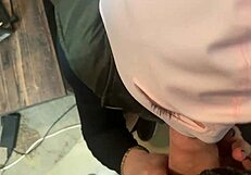 Dirty talking European MILF in love stretching scene