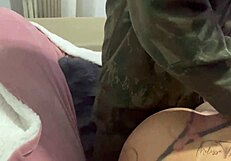 Military Quarters to Stepmom's House for Redhead Action