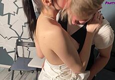 Sara Bork Gets Fucked In Tan Pantyhose After Call!