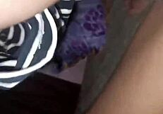 Indonesian Babe Bent Over for Wild Pounding, Nearly Caught by Husband