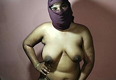 Stepmom gives back massage to stepson with big tits