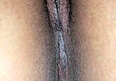 A latina couple with small tits gets wet and cums on ass