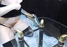 Sexy Emo Tranny Licking Her Own Cum