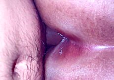 Doggy Style Creampie with Latina During Her Period at Gym