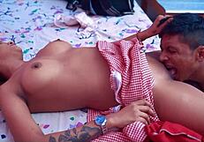 Young Indian college students try out hardcore sex in different positions