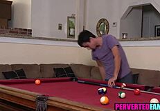 Beautiful brunette step aunt and step nephew in hot POV scene
