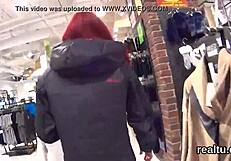 gorgeous czech kitten gets teased in the mall and pounded in pov