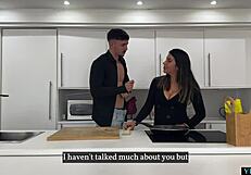 Big Ass Latina Milf Fucked By Boyfriend's Friend In Kitchen