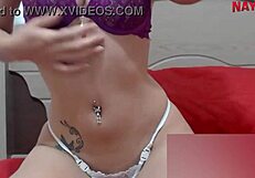 Blonde Stripper Nayara Dances And Rips Clothes In Bed