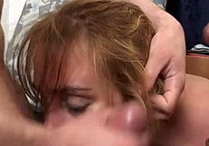 Italian Milf Gives Amateur Blowjob in Kitchen.